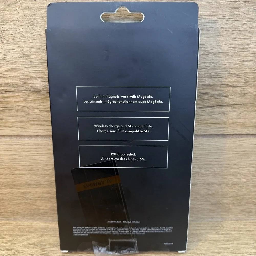 Kate Spade Protective iPhone 16 Pro Max Case Zebra Black Clear Tan MagSafe NEW